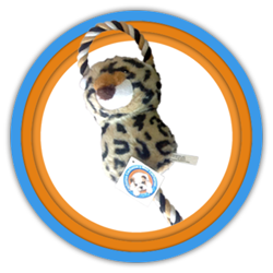 leopardo de peluche